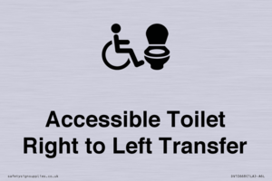 Accessible Toilet with Right to Left Transfer